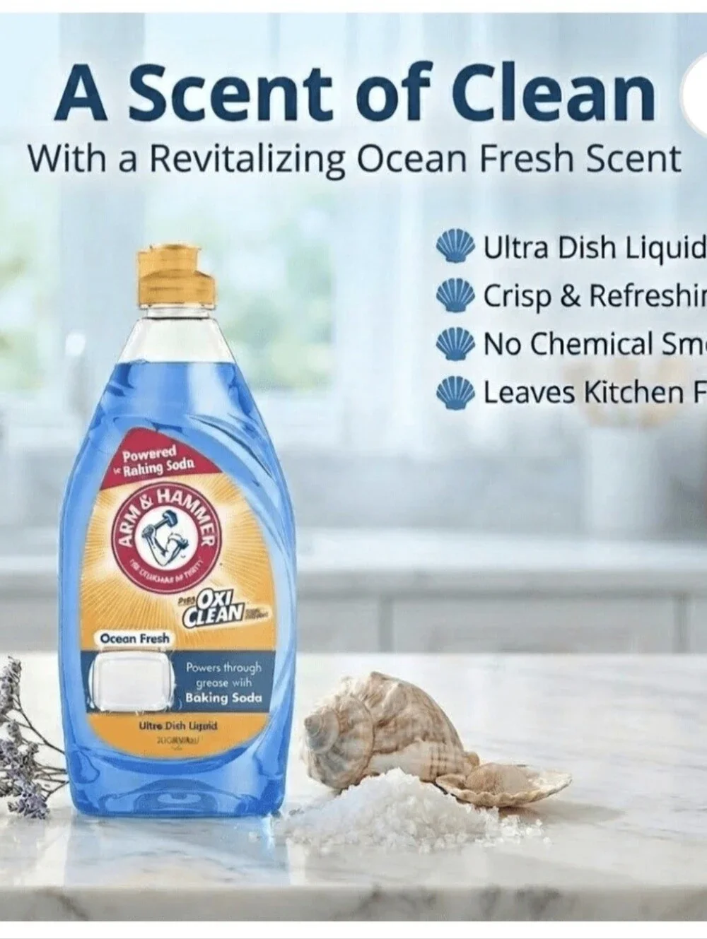 Arm & hammer  Dish Liquid with Oxi Clean. 24 oz.